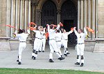 Rockhopper Morris at the West Door of The Abbey